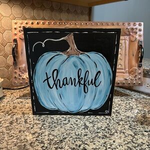 Thankful Pumpkin Sign